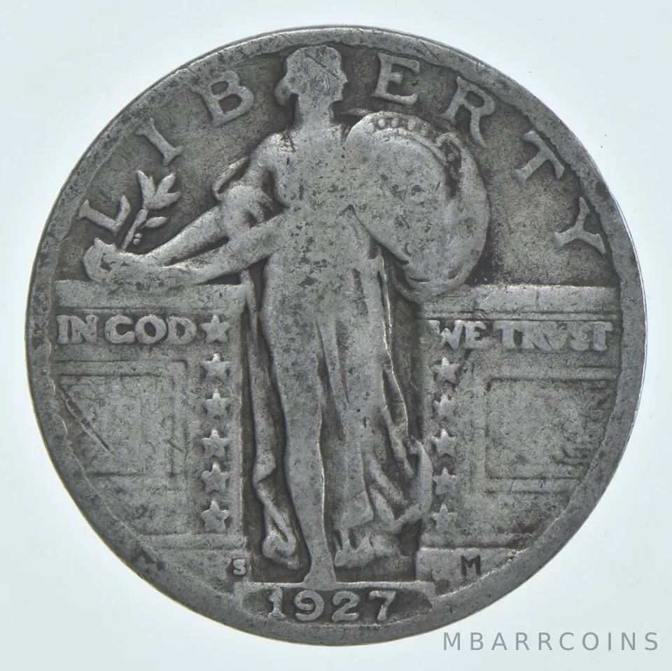1927-S Standing Liberty Quarter AC Average Circ (1 coin)
