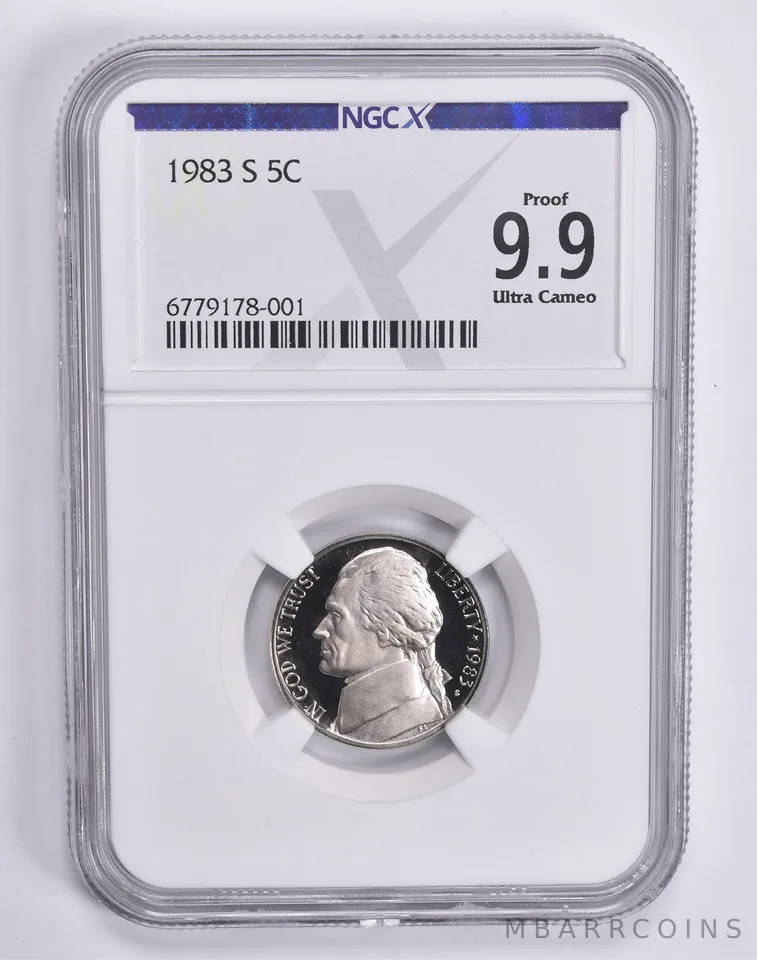 1983-S Jefferson Nickel Proof 9.9 UCAM NGC X NGCX