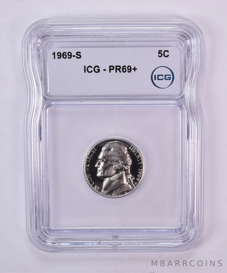 1969-S Jefferson Nickel PR69+ ICG