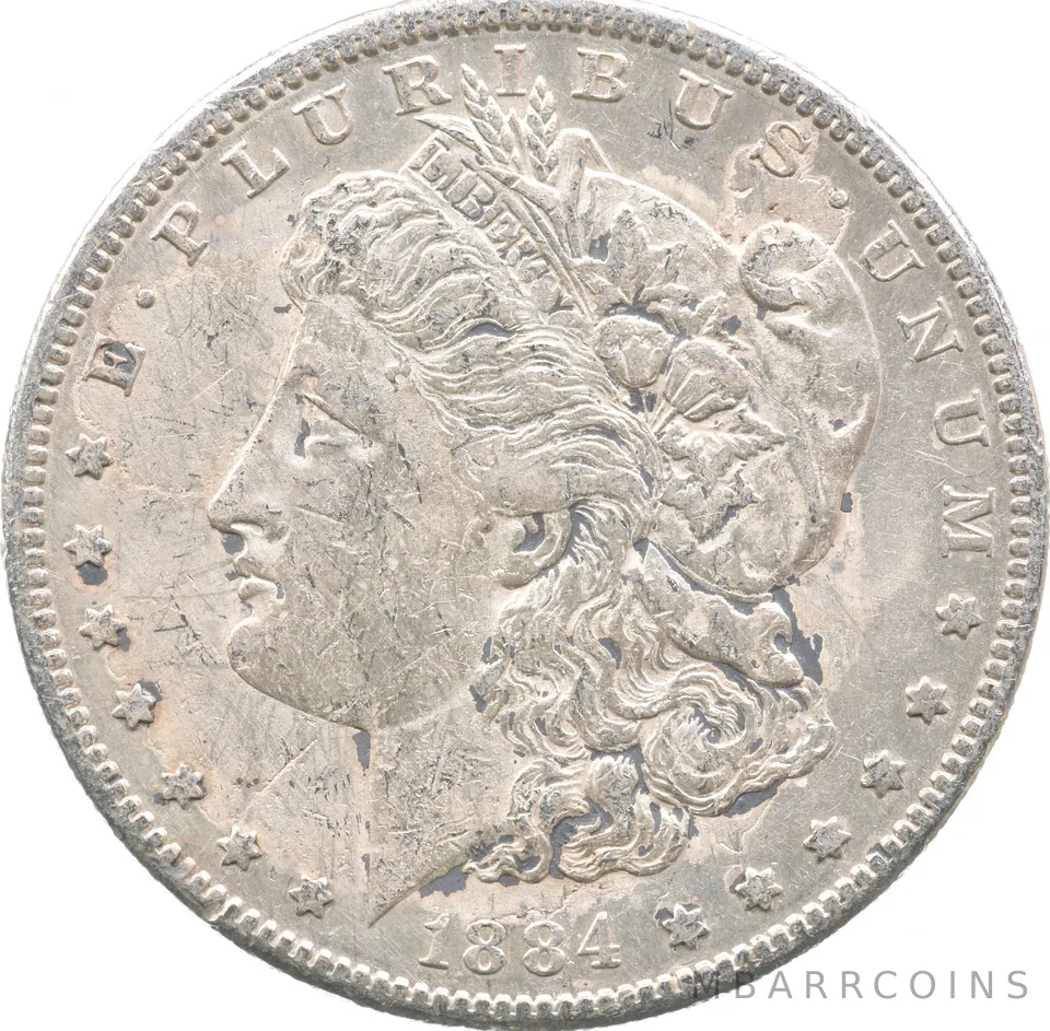 1884-S Morgan Silver Dollar a5128