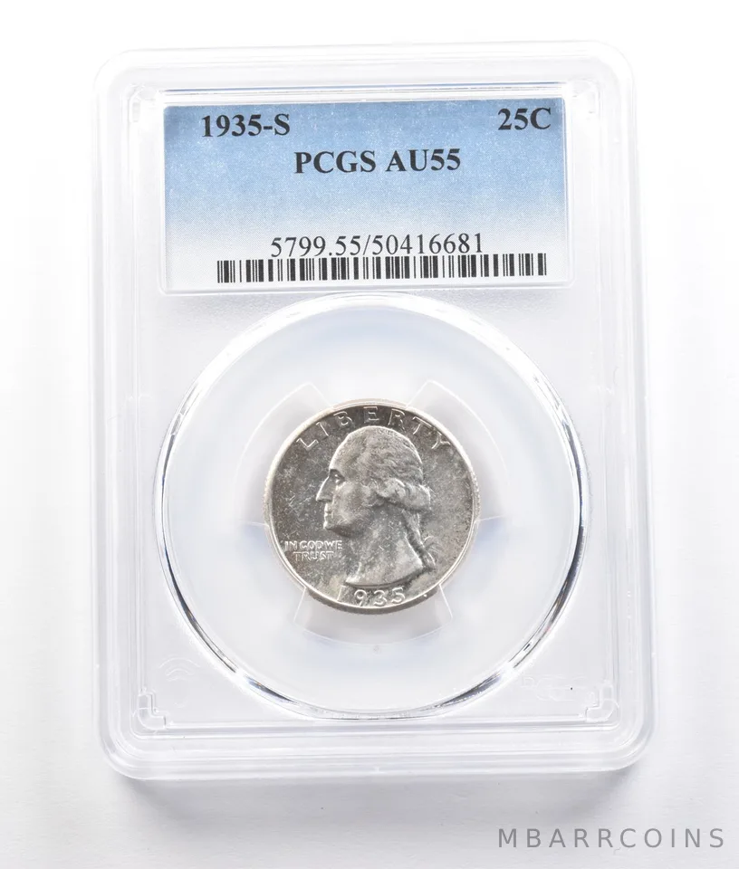 1935-S Washington Quarter AU55 PCGS *2794