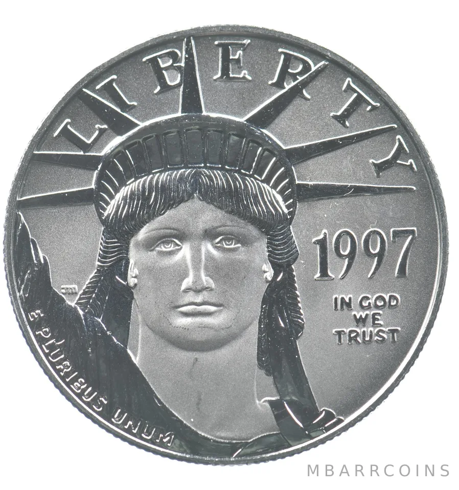 1997 $100 American Platinum Eagle 1 Oz Platinum *3043