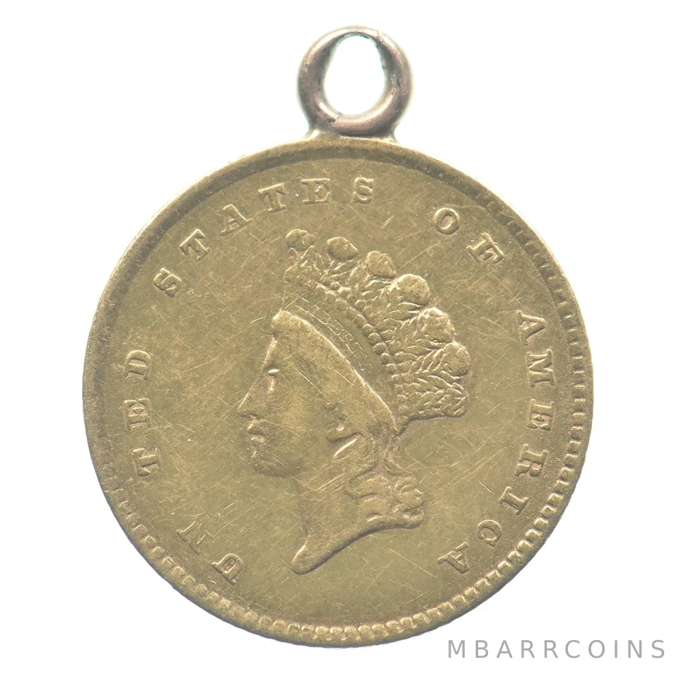 1854 $1 Indian Princess Head Gold Dollar Type 2 *2421