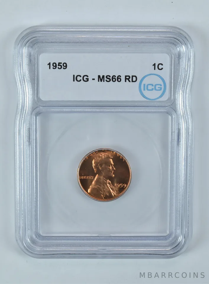 1959 Lincoln Memorial Cent MS66 RD ICG