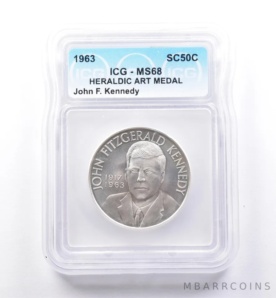1963 So Called Half Dollar John F Kennedy MS68 ICG *8478