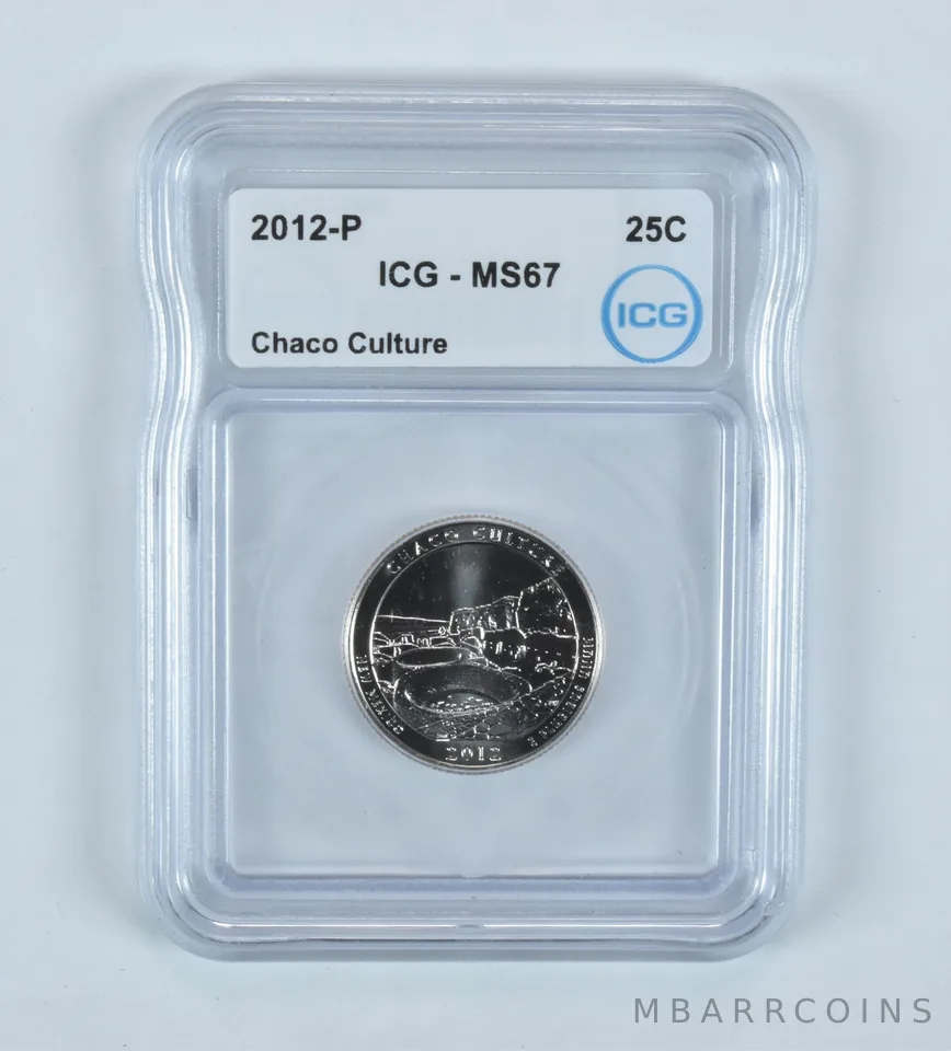 2012-P Washington Quarter ATB Chaco Culture MS67 ICG