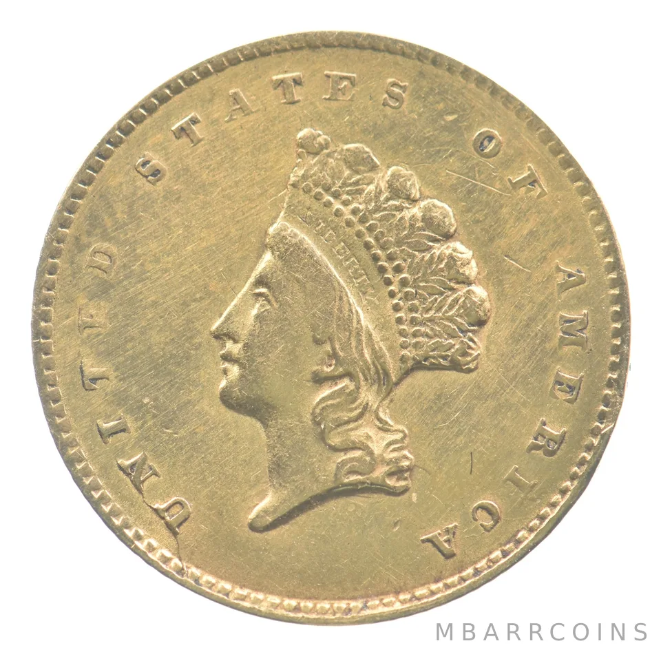 1855 $1 Indian Princess Head Gold Dollar *7295