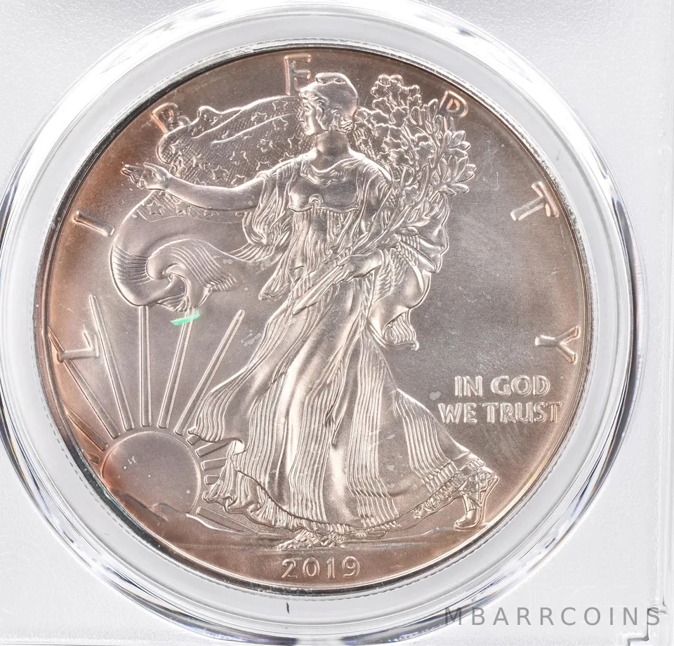 2019 American Silver Eagle MS68 PCGS Beautiful Tone *1218