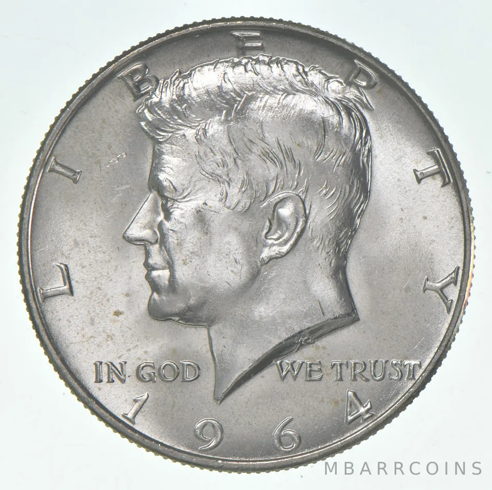 1964-D Kennedy Half Dollar BU Unc 90% Silver