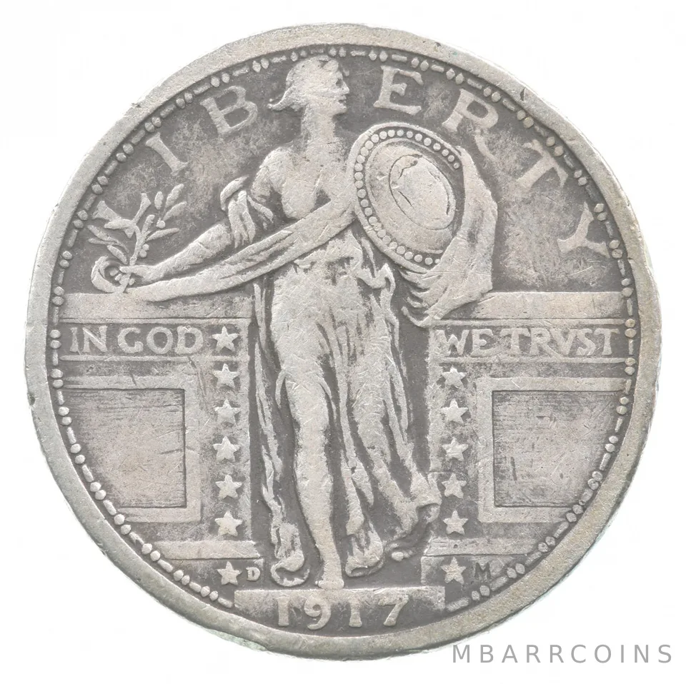 1917-D Standing Liberty Quarter Type 1 *7324