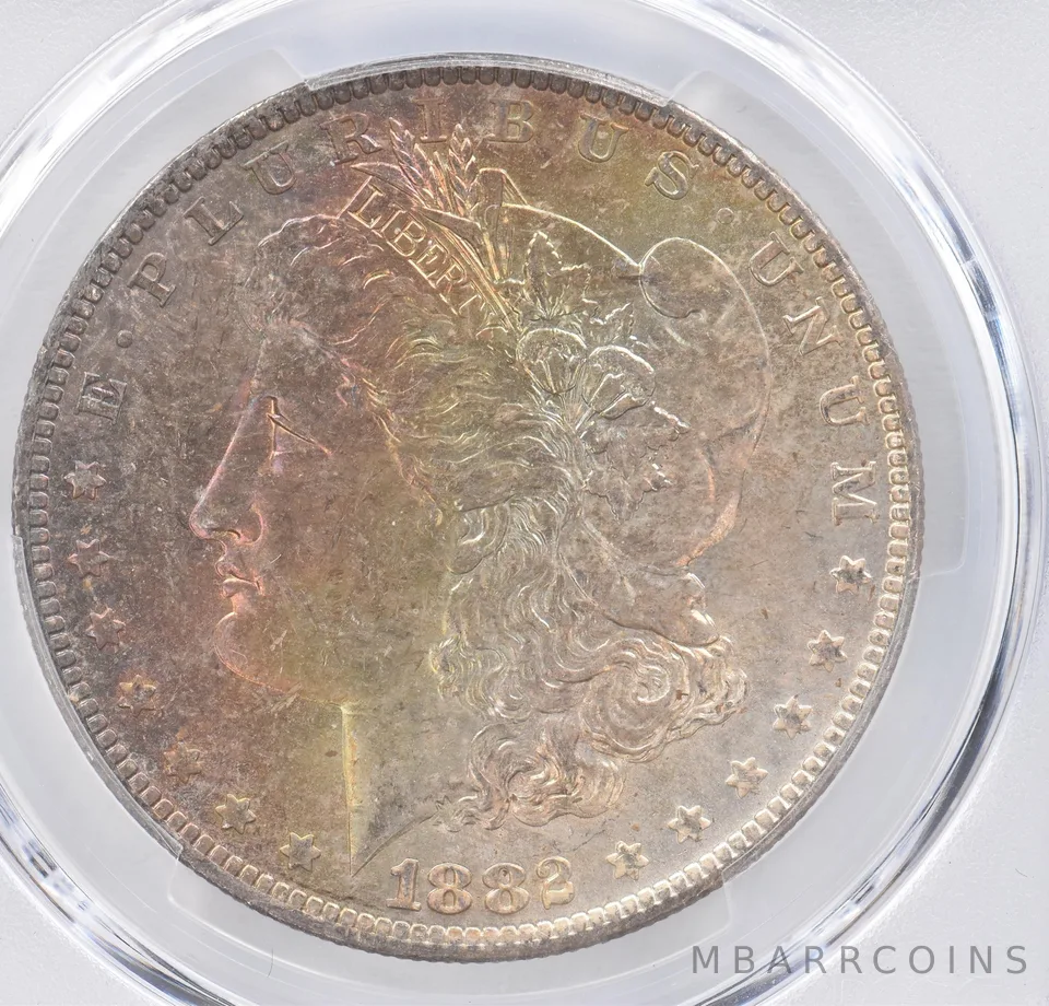 1882-O Morgan Silver Dollar MS64 PCGS Beautiful Tone *1115