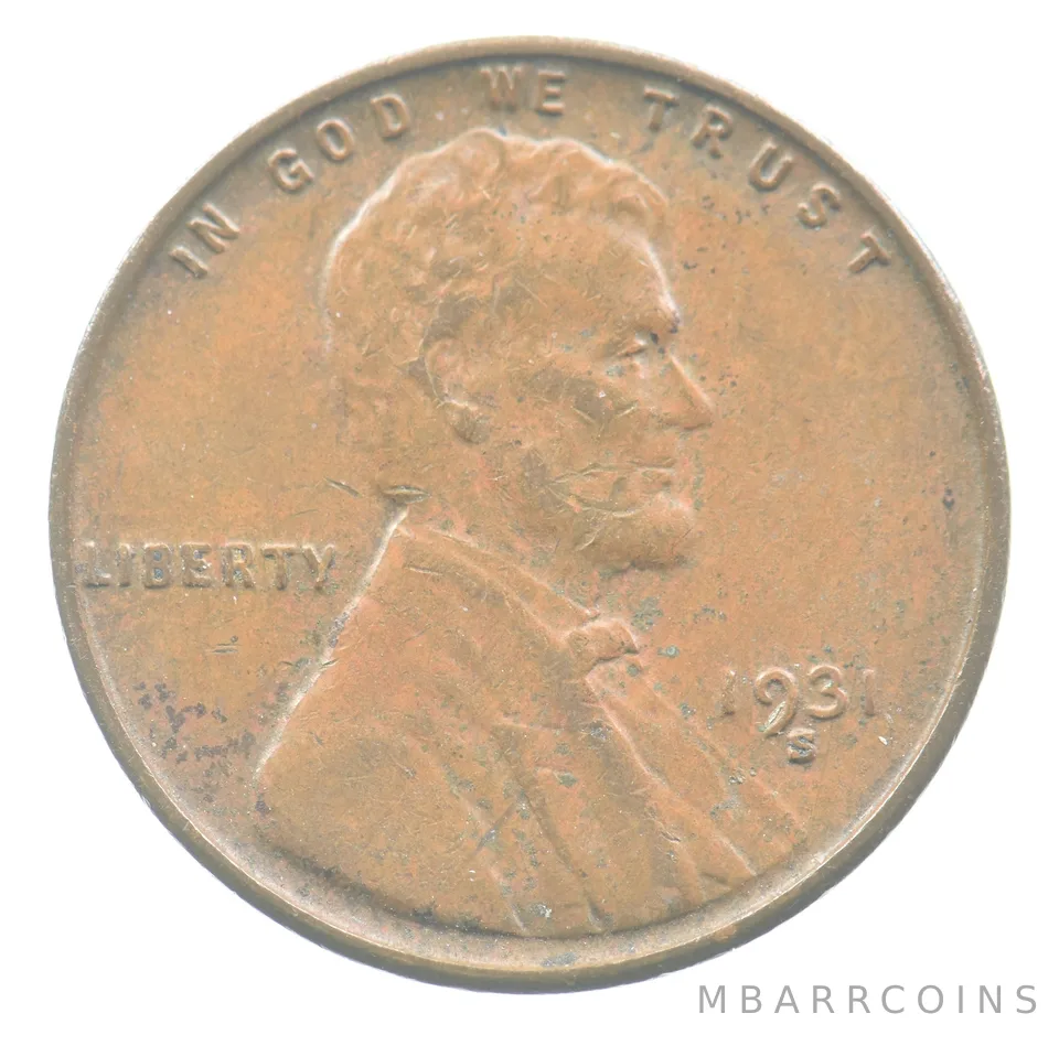 1931-S Lincoln Wheat Cent *3494