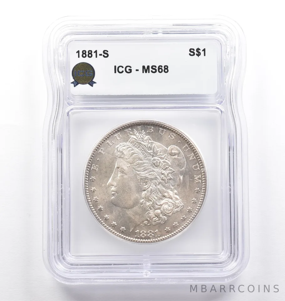 1881-S Morgan Silver Dollar MS68 ICG *6927