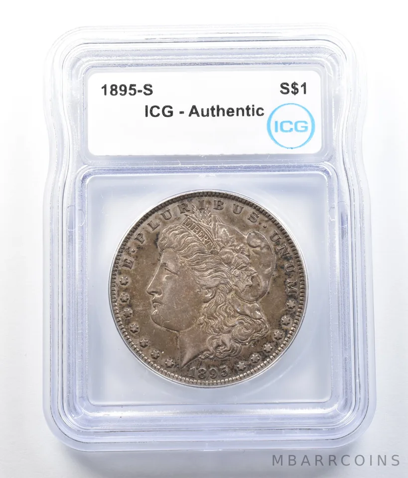 1895-S Morgan Silver Dollar Authentic ICG *7853