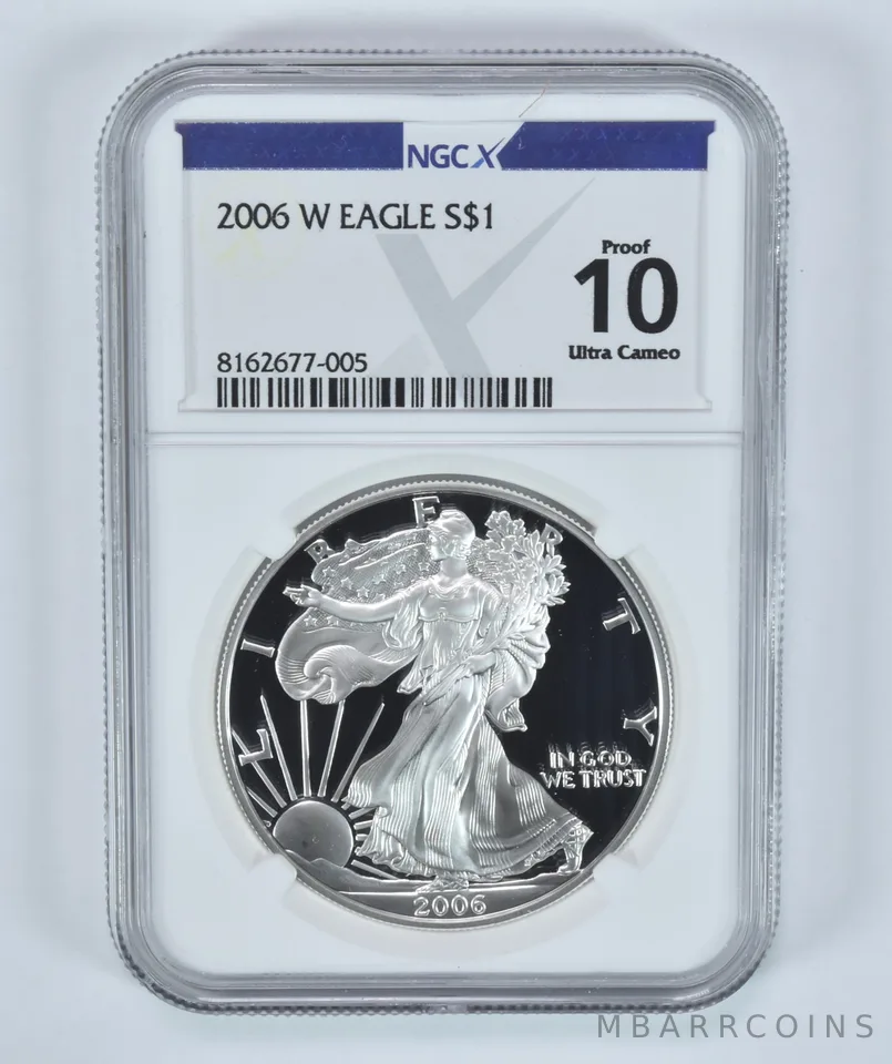 2006-W American Silver Eagle Proof 10 UCAM NGC X NGCX