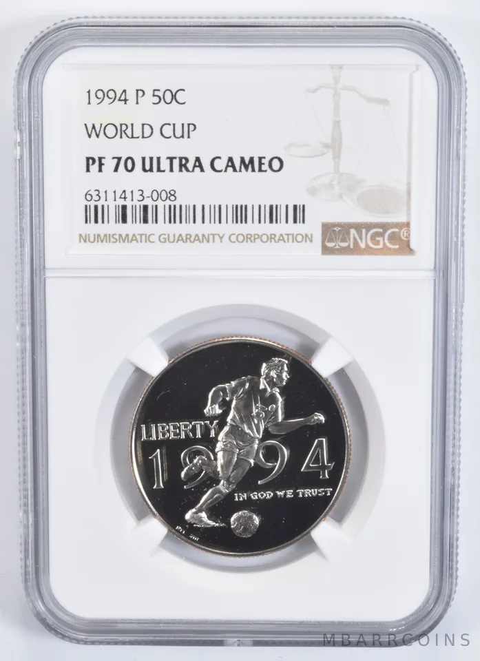 1994-P World Cup Soccer Commemorative Half Dollar PF70 UCam NGC
