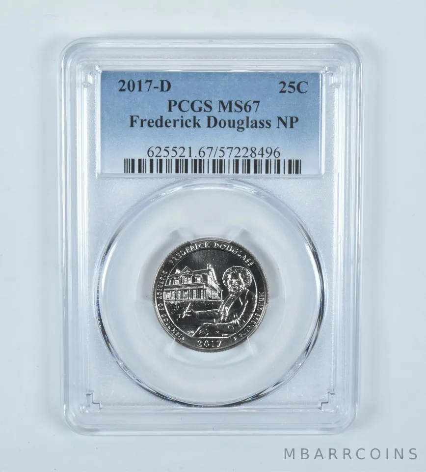 2017-D Washington Quarter ATB Frederick Douglass MS67 PCGS
