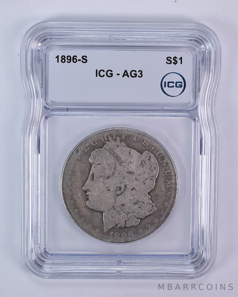 1896-S Morgan Silver Dollar AG3 ICG Lowball