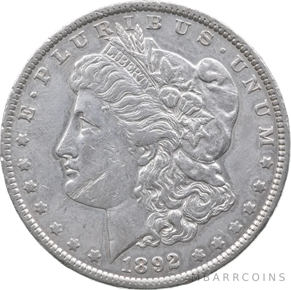 1892 Morgan Silver Dollar a0423