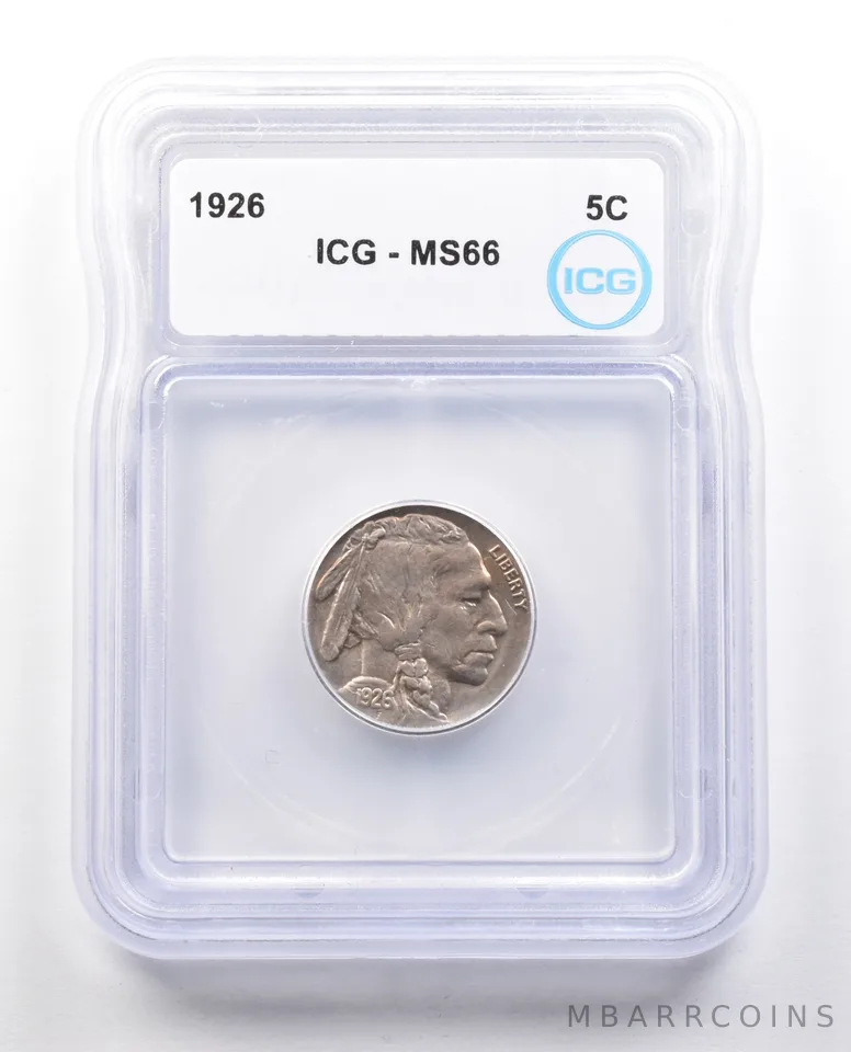1926 Indian Head Buffalo Nickel MS66 ICG *4399