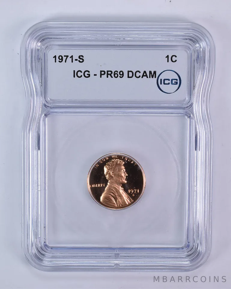 1971-S Lincoln Memorial Cent PR69 DCAM ICG