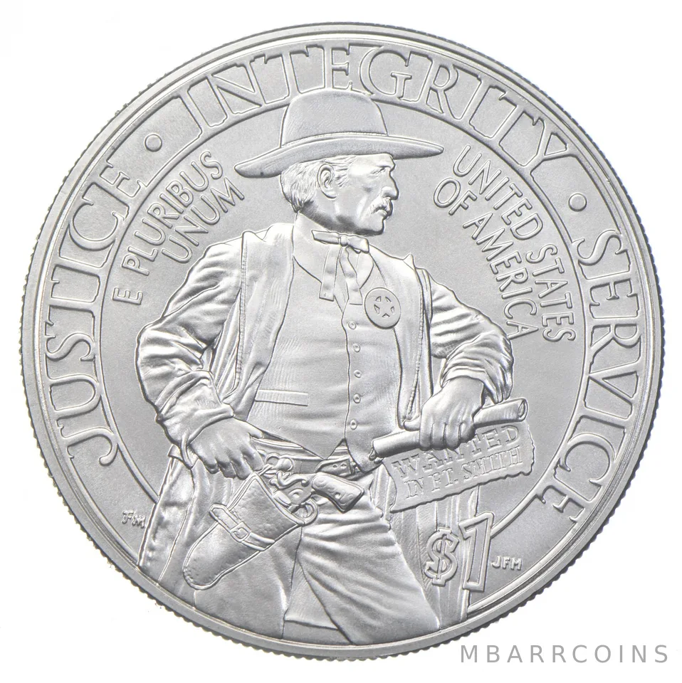 2015-P Unc US Marshals Commemorative Silver Dollar $1