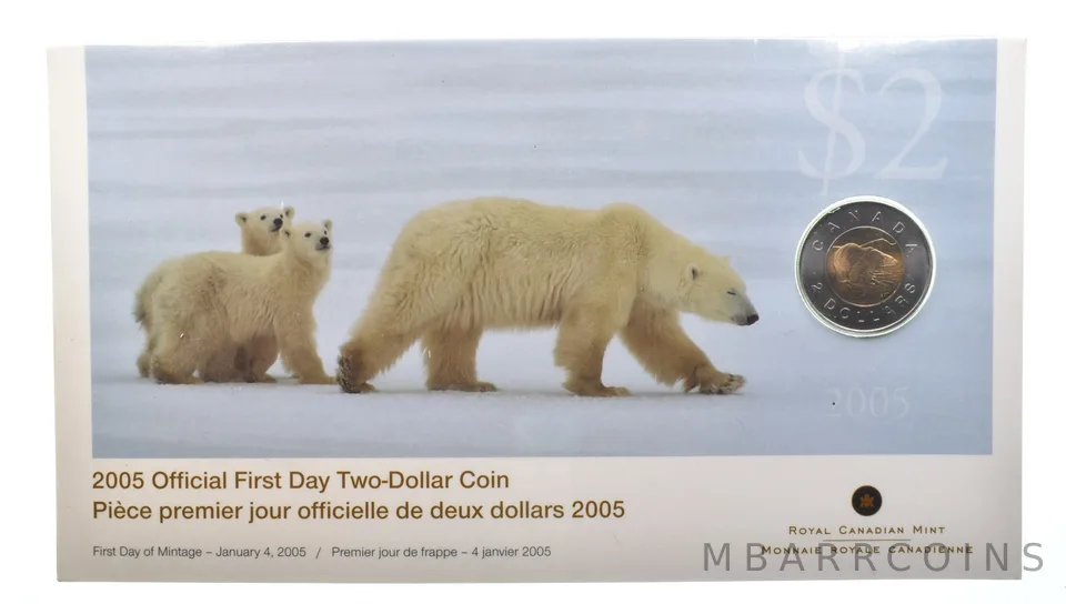 2005 Canada 2 Dollars Official First Day W/ OGP *4732