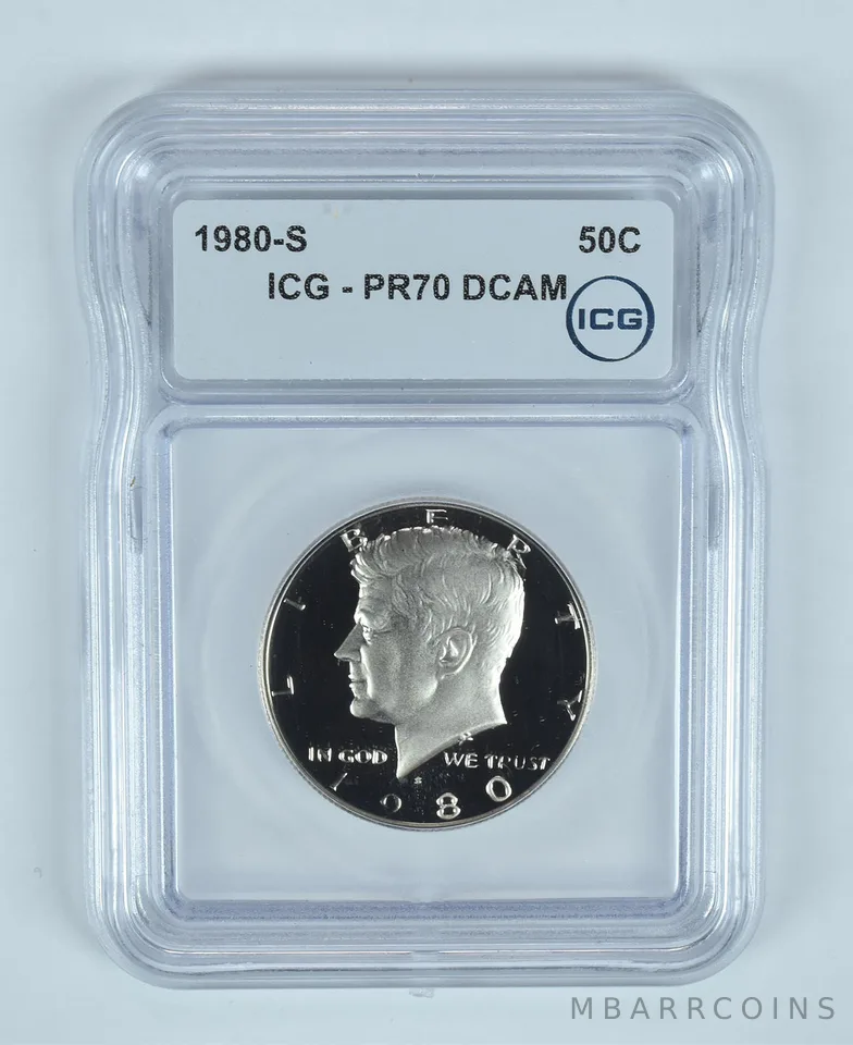 1980-S Kennedy Half Dollar PR70 DCAM ICG