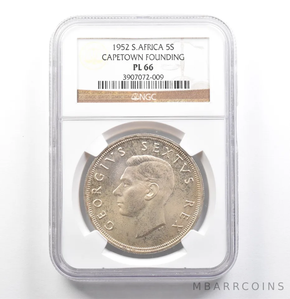 1952 South Africa 5 Suid Cape Town Founding PL66 NGC *6849