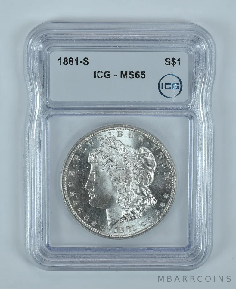 1881-S Morgan Silver Dollar MS65 ICG
