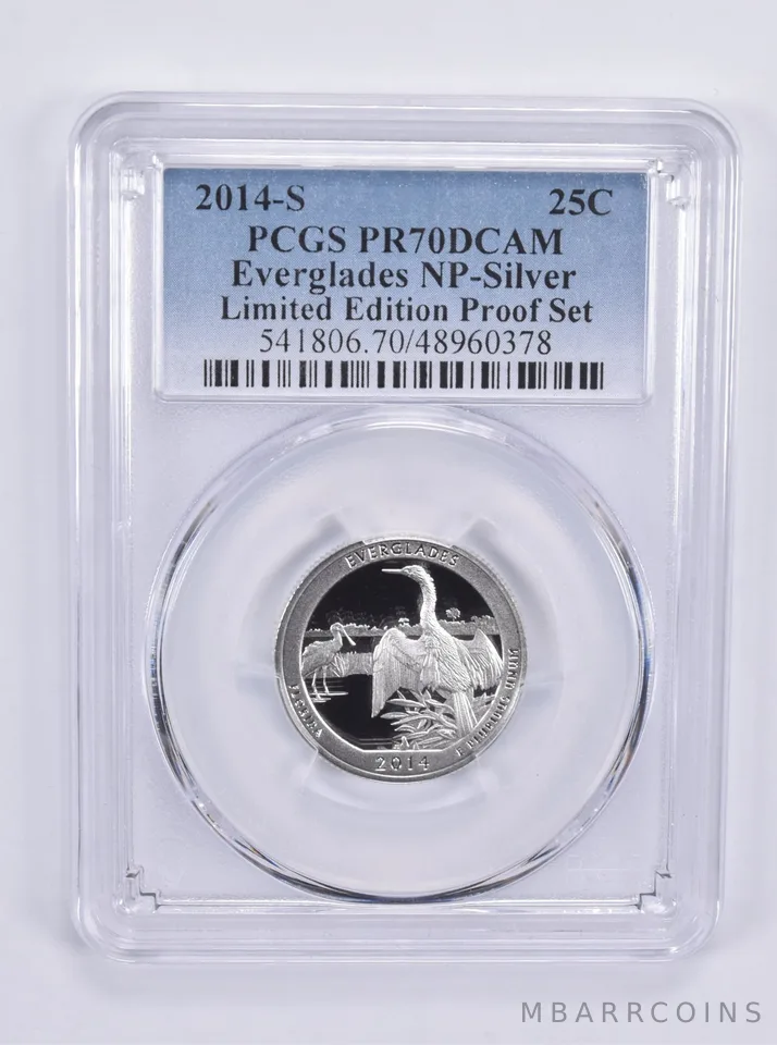 2014-S Washington Quarter Everglades Silver Limited Edition Set PR70 PCGS