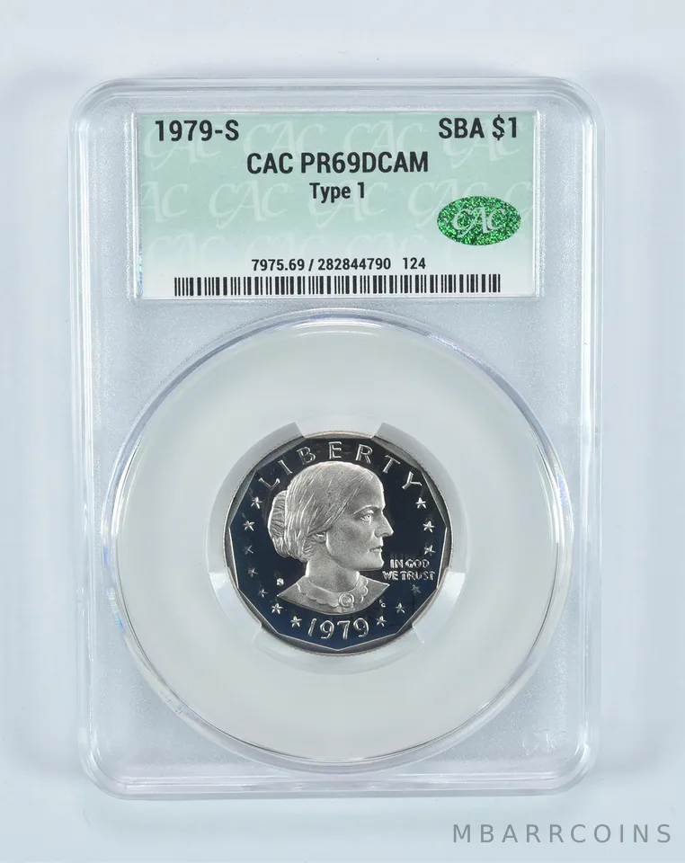 1979-S Susan B Anthony $1 Type 1 PR69 DCAM CAC CACg