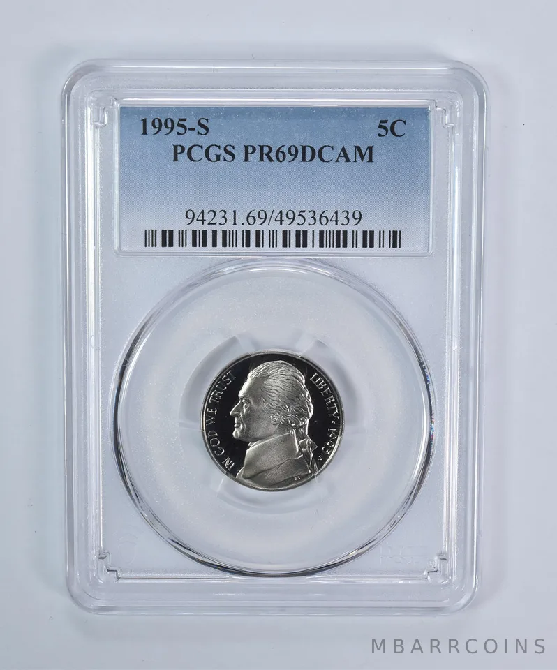 1995-S Jefferson Nickel PR69 DCAM PCGS Blue Label