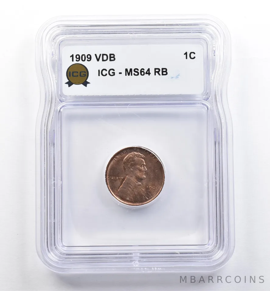 1909 VDB Lincoln Wheat Cent MS64 RB ICG *0086