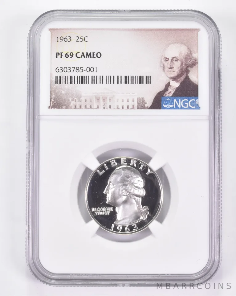 PF69 CAM 1963 Washington Quarter - Graded NGC UCAM? a8988