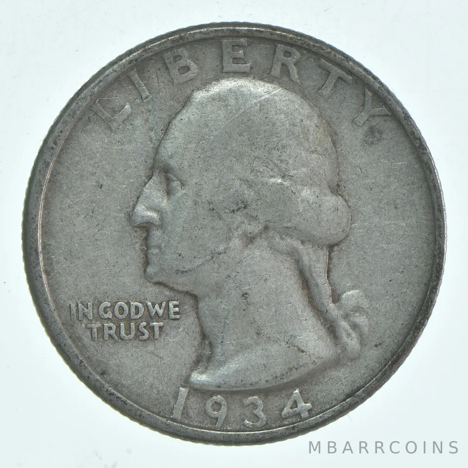 1934 (P) Washington Quarter Average Circ