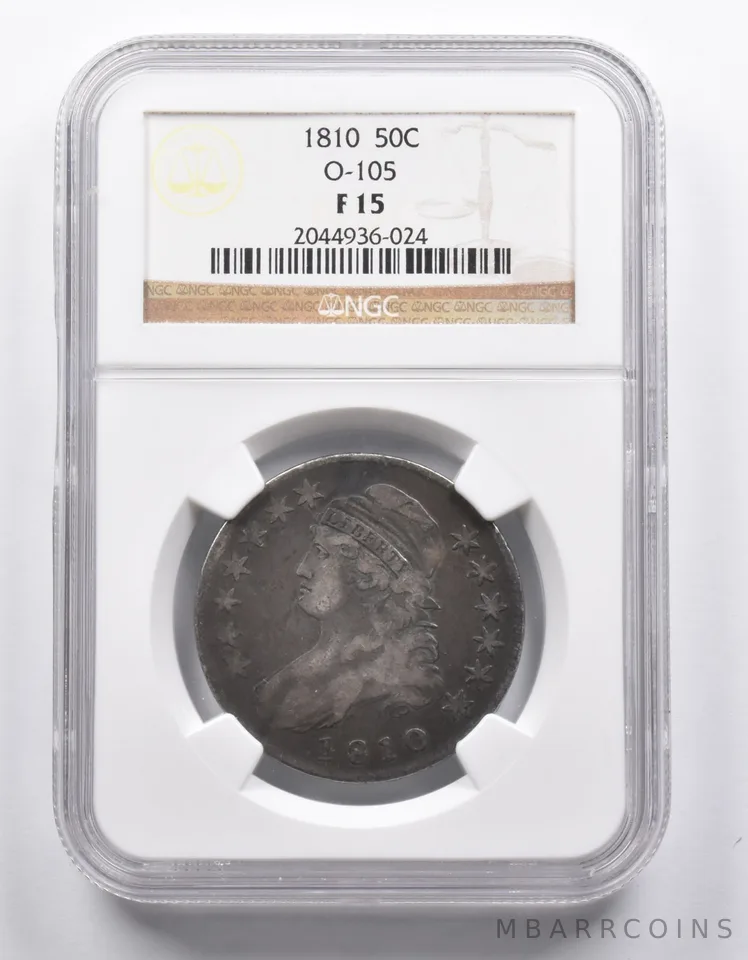F15 1810 Capped Bust Half Dollar O-105 NGC *0930