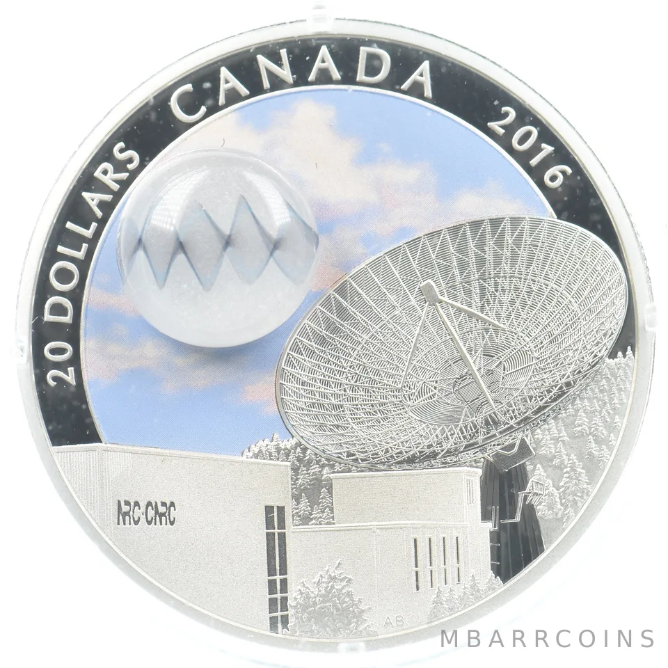 2016 Canada 20 Dollars Silver Star Gazing NRC Observatory *3224
