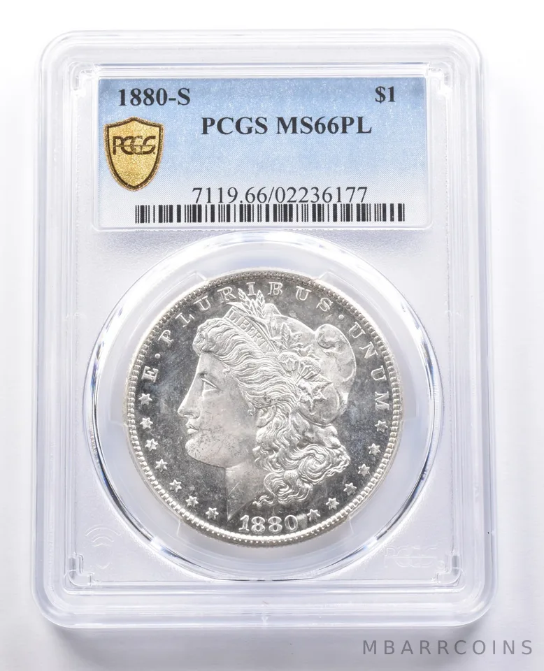 MS66 PL 1880-S Morgan Silver Dollar PCGS *5064