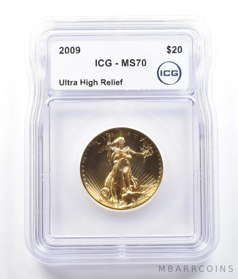 2009 $20 Gold Double Eagle Ultra High Relief MMIX MS70 ICG
