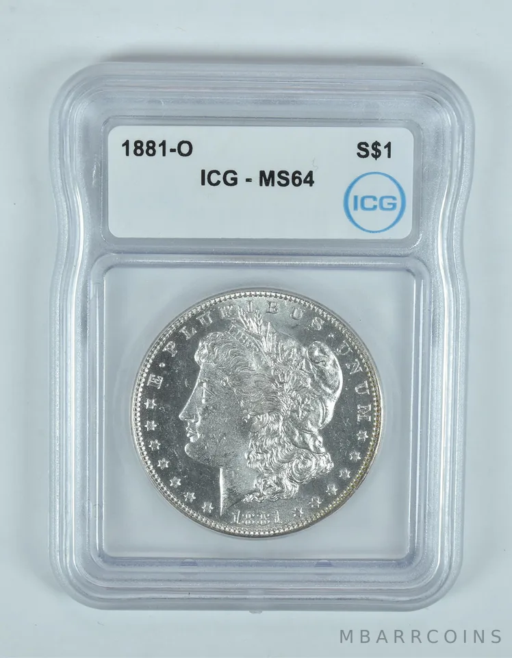 1881-O Morgan Silver Dollar MS64 ICG