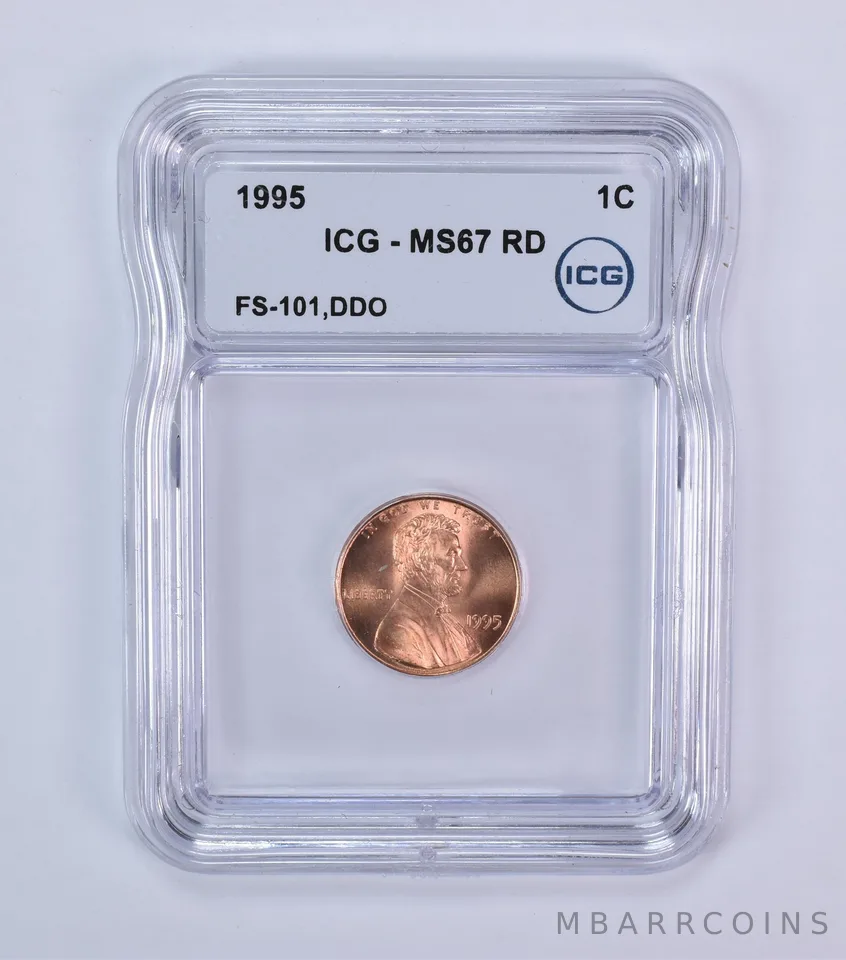1995 Lincoln Memorial Cent FS-101 DDO MS67 RD ICG *7954