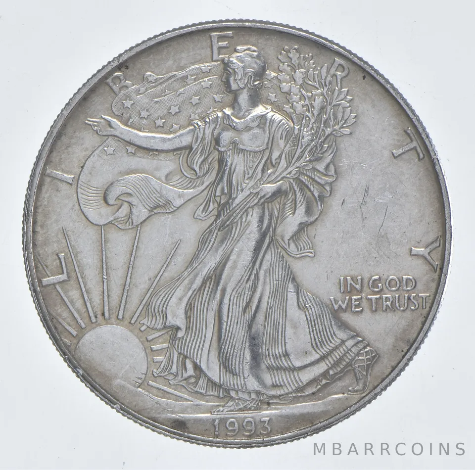 Better Date 1993 American Silver Eagle 1 Troy Oz .999 Fine Silver *142