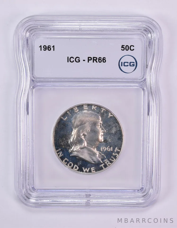 1961 Franklin Half Dollar PR66 ICG