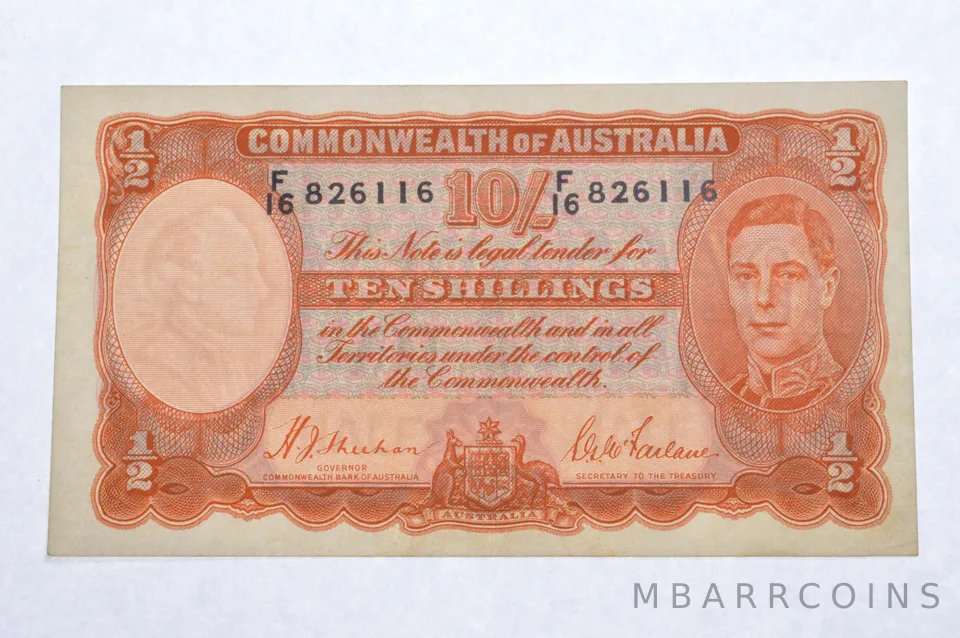 (1933-1939) Commonwealth Of Australia 10 Shillings - World Note *5277