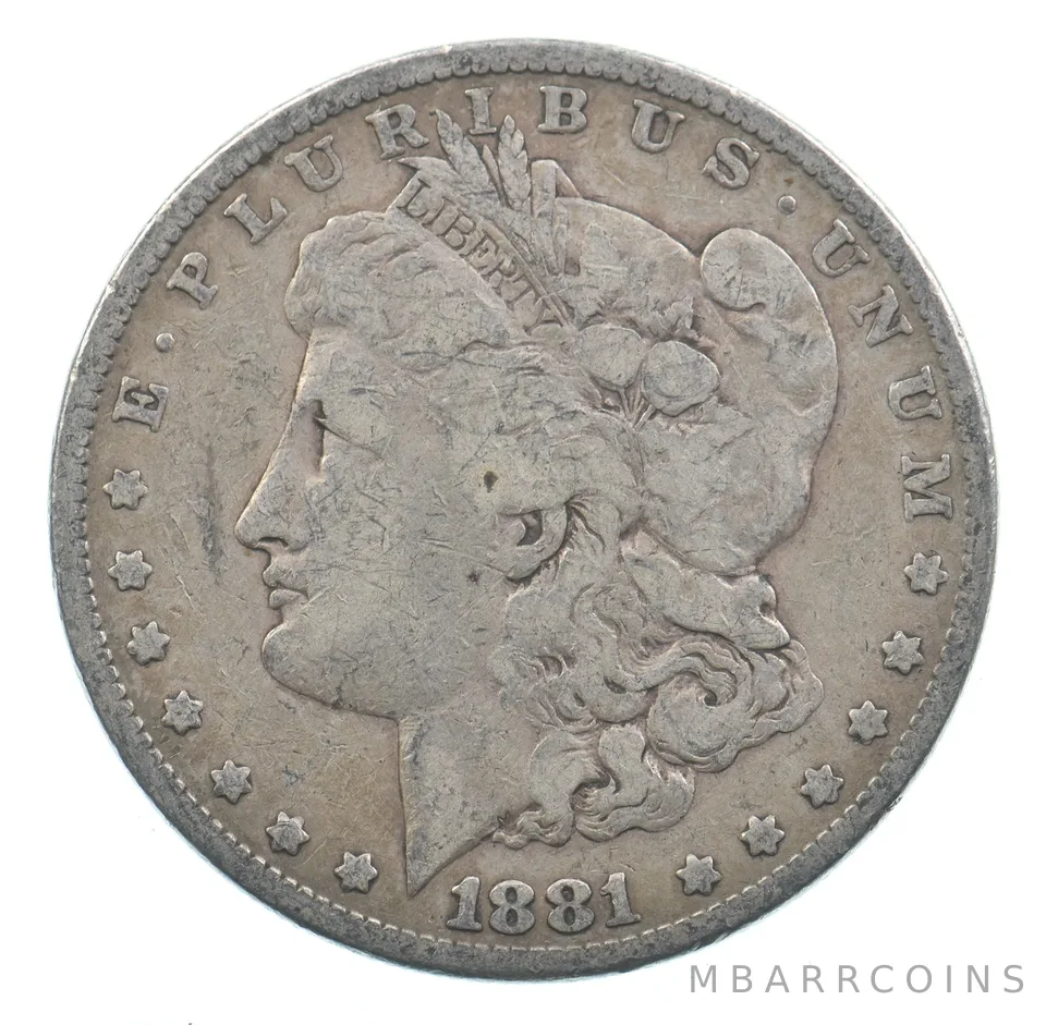 Early - 1881 Morgan Silver Dollar - 90% US Coin *609