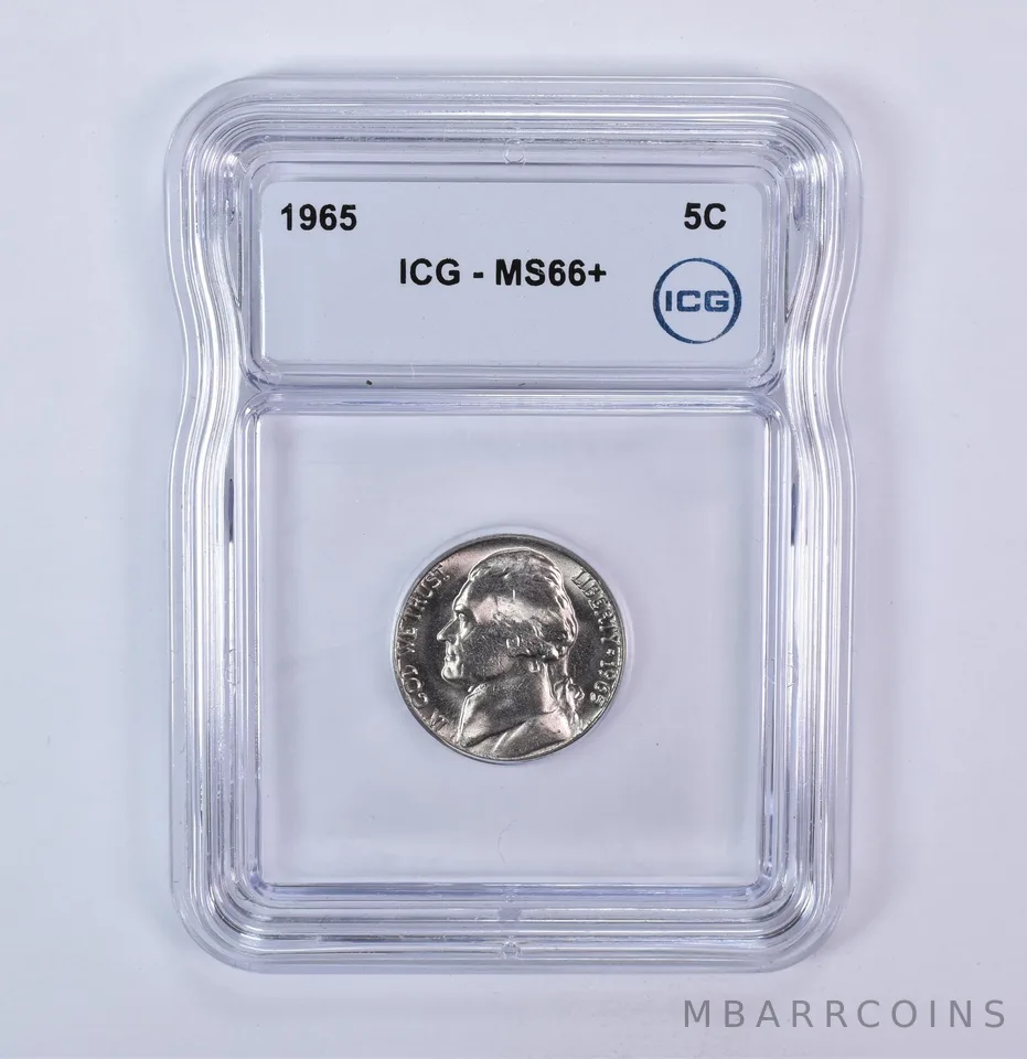 1965 Jefferson Nickel MS66+ ICG