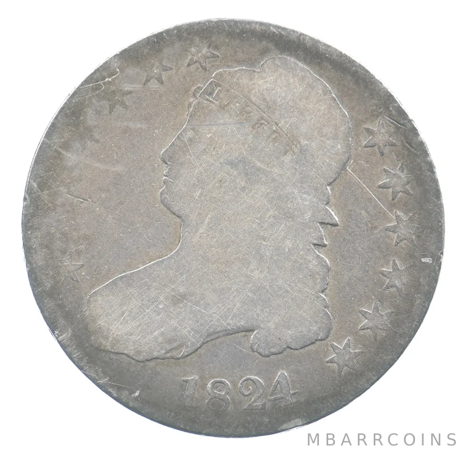 1824 Capped Bust Half Dollar *5046