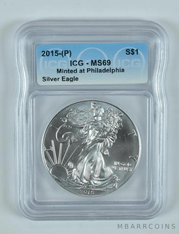 2015-(P) American Silver Eagle Philadelphia Minted MS69 ICG