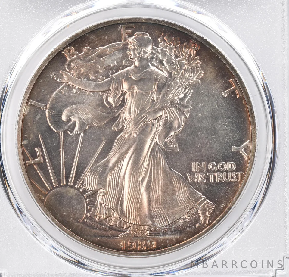 1989 American Silver Eagle MS68 PCGS Beautiful Tone *1149